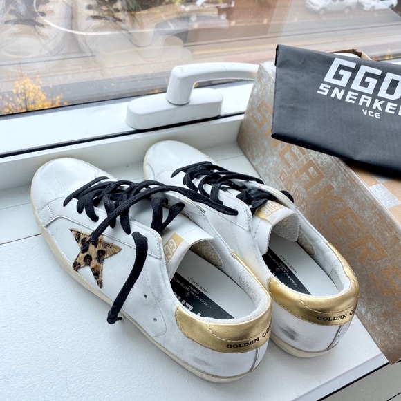 RARE Golden Goose Leopard Leather Sneakers - Picture 6 of 6
